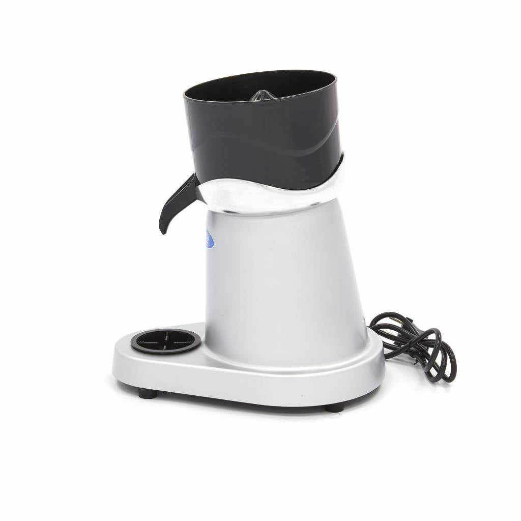 Presse-orange électrique Maxima avec hauteur de verre de 12,5 cm, capacité de 32 L/h, pour extraire le jus d'agrumes.