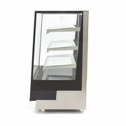 Vitrine à gâteaux réfrigérée Maxima de 90 cm sur roues, capacité de 400 L, vitrine transparente pour présentation de desserts.