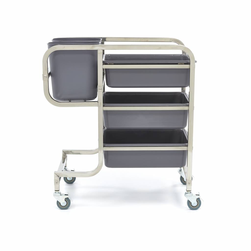 Chariot de nettoyage - 5 bacs inclus