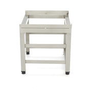 Support pour lave-vaisselle Maxima en acier inoxydable, adapté à une surface de 40 x 40 cm, structure solide et durable.