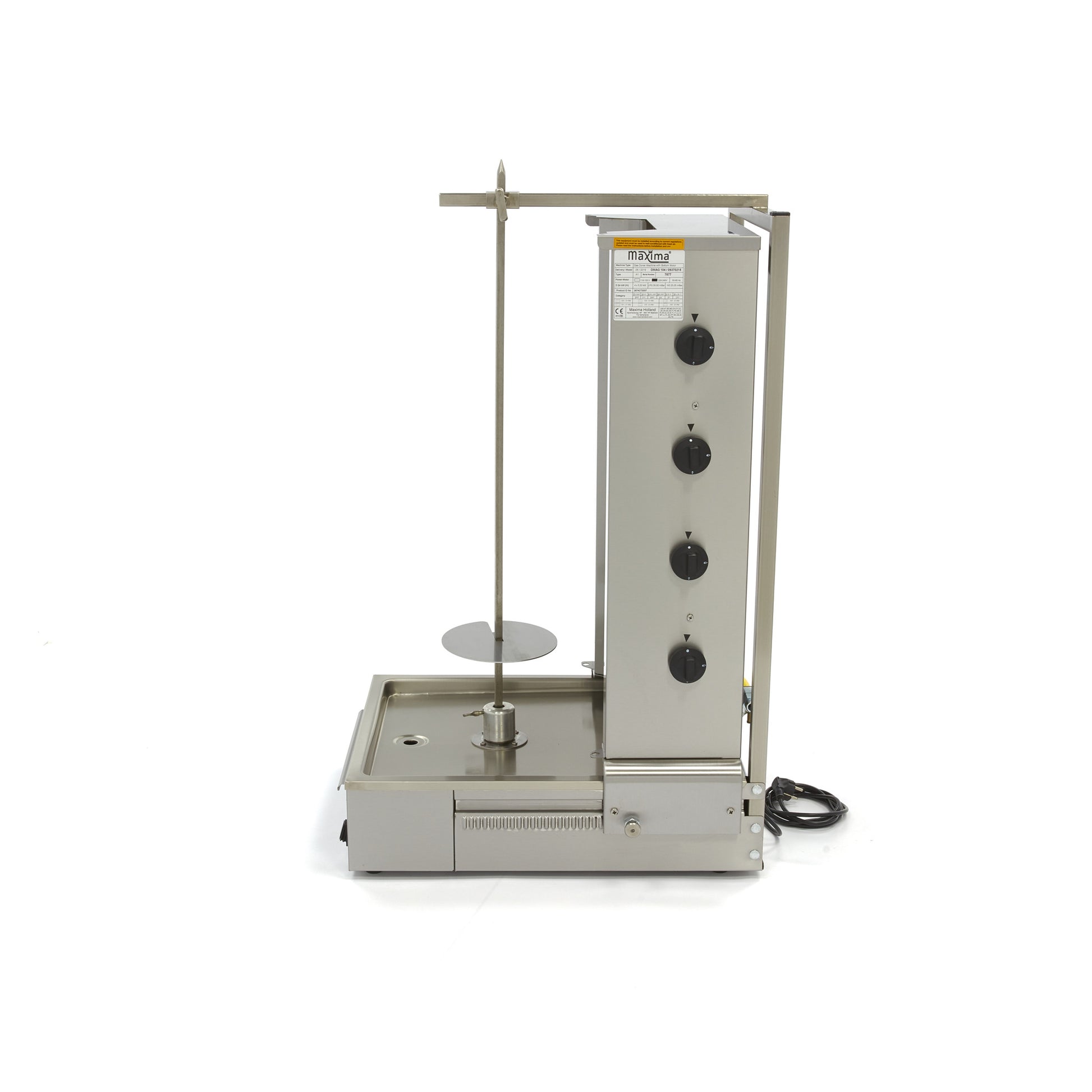 Kebab grill - 4 brûleurs - 70 kg de viande - gaz