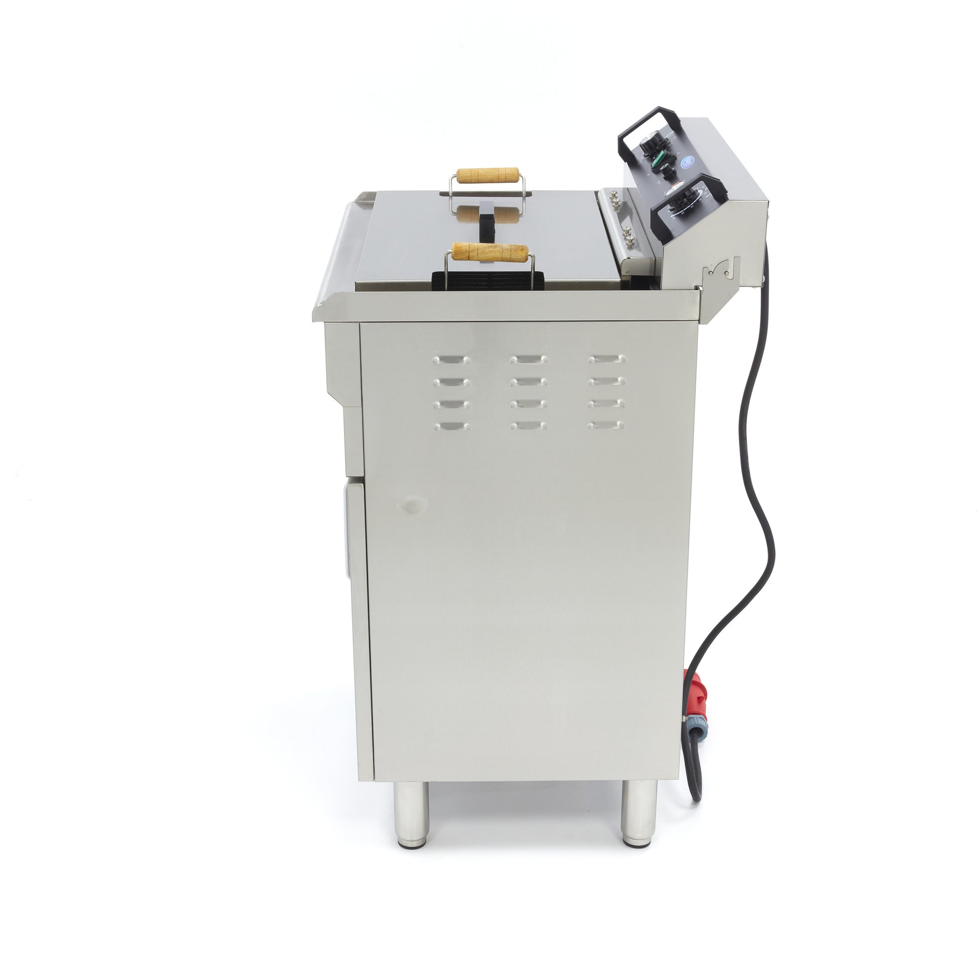 Friteuse - 35 L - 1 panier - avec robinet de vidange - 400V