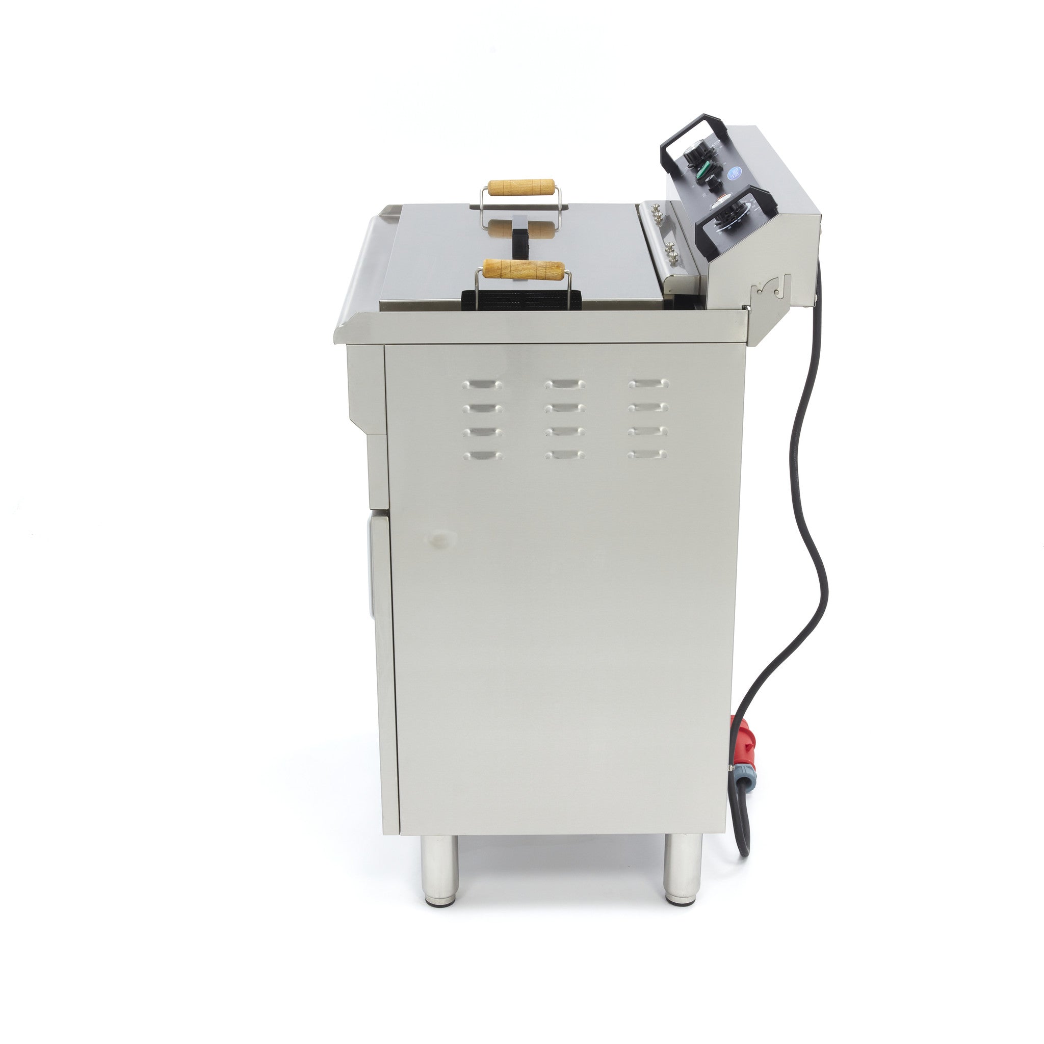 Friteuse - 35 L - 1 panier - avec robinet de vidange - 400V