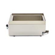 Bain Marie - unité simple - 60 cm - avec robinet de vidange - électrique