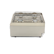 Cuiseur de qualité commerciale - 4 brûleurs - unité double - profondeur 60 cm - gaz