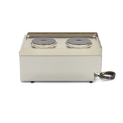 Cuiseur de qualité commerciale - 2 brûleurs - unité simple - profondeur 60 cm - électrique
