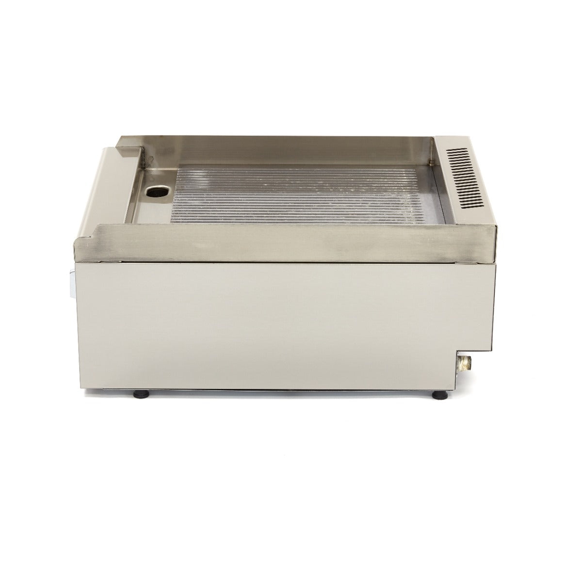 Gril de qualité commerciale - rainuré - unité simple - profondeur 60 cm - gaz