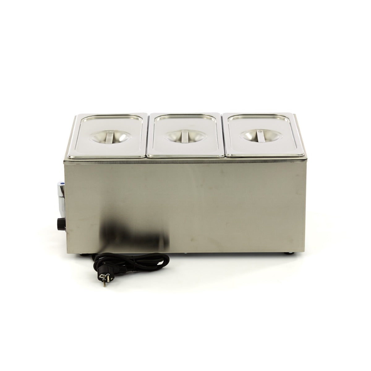 Bain Marie - avec robinet - incl 3 x 1/3 GN set - électrique