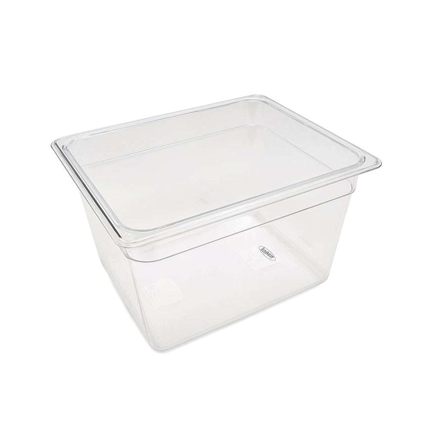 Récipient gastronorm 1/2 GN en polycarbonate, profondeur 20 cm, pour cuisine professionnelle Maxima.