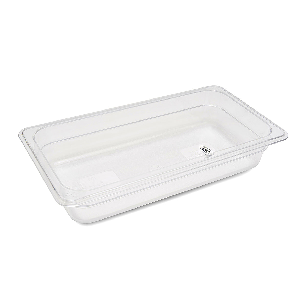 Récipient gastronorm 1/3 GN en polycarbonate, profondeur 6,5 cm, de la marque Maxima, avec surface transparente et résistante