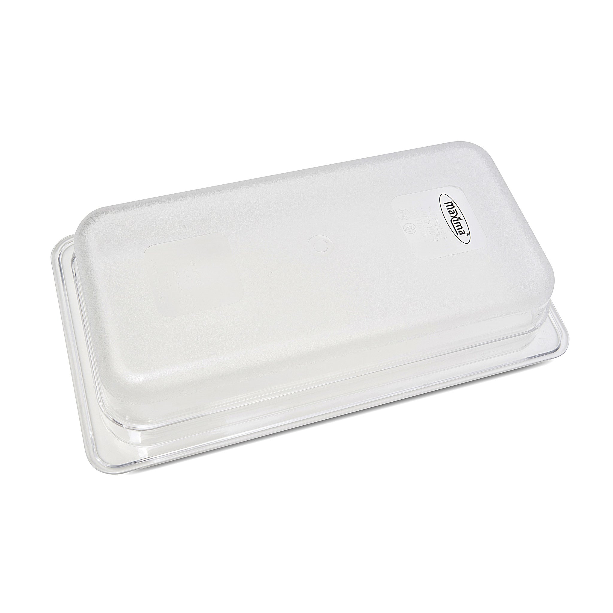 Récipient gastronorm 1/3 GN en polycarbonate, profondeur 6,5 cm, robuste et transparent, de la marque Maxima.
