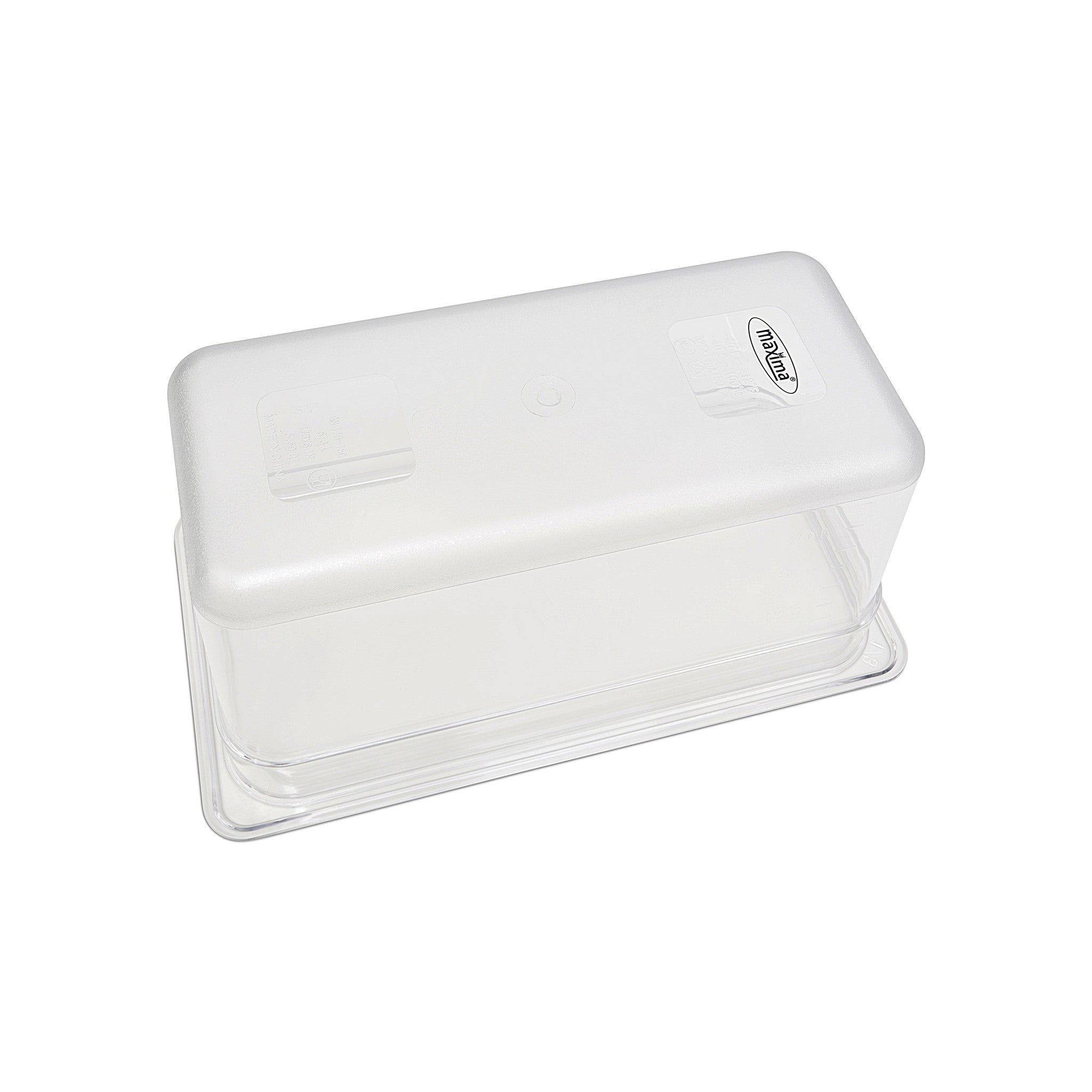 Bac gastronorme Maxima 1/3 GN en polycarbonate, profondeur 15 cm, pour la cuisine professionnelle.