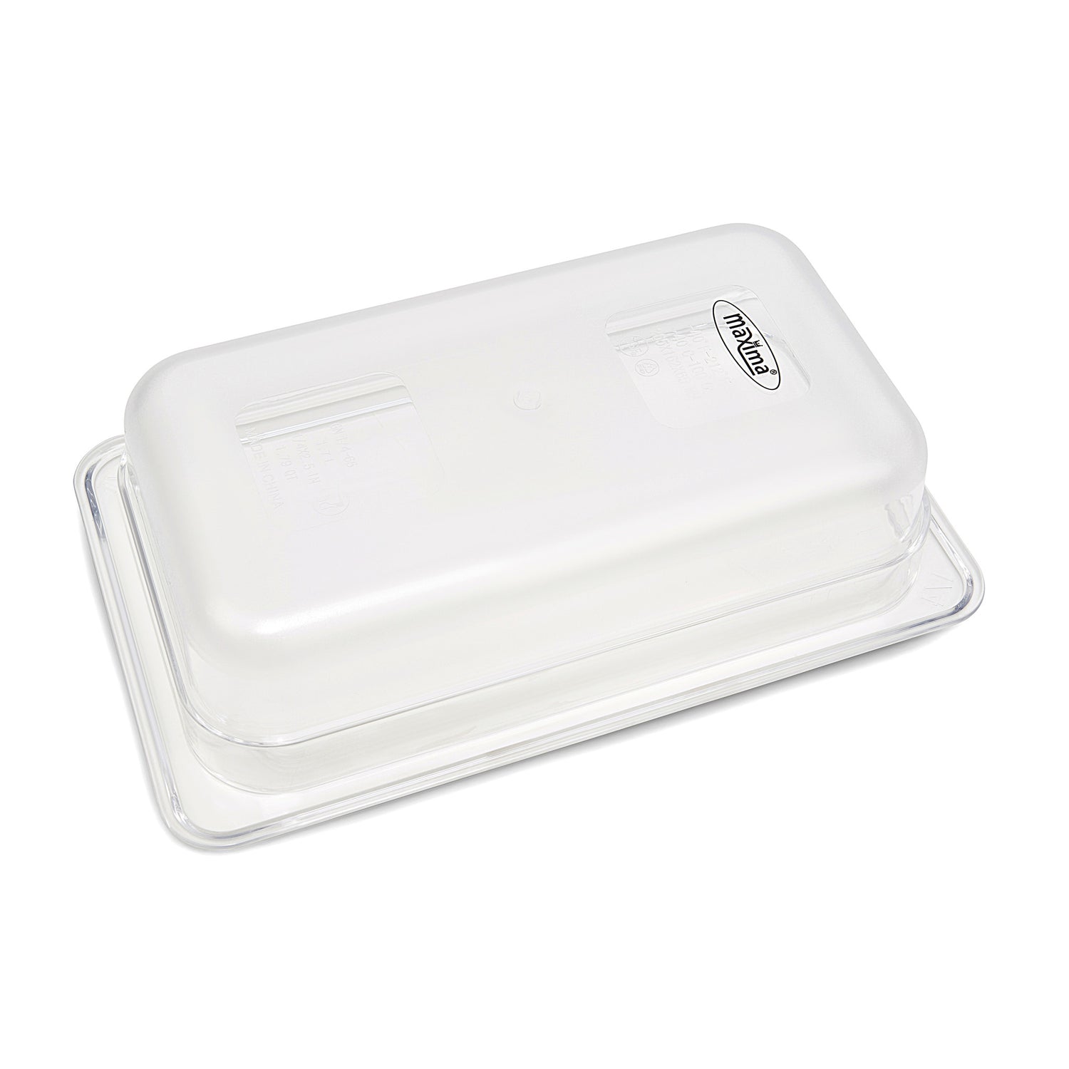Récipient gastronorm 1/4 GN en polycarbonate de 6,5 cm de profondeur, modèle Maxima, pour cuisine professionnelle.