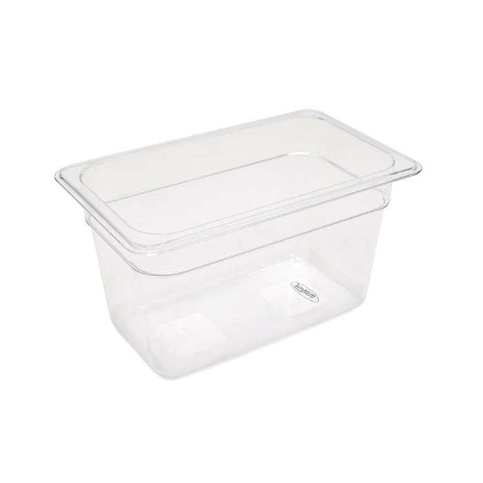 Récipient gastronorm 1/4 GN en polycarbonate, profondeur 15 cm, bac gastronorme Maxima, résistant et pratique pour la cuisine professionnelle