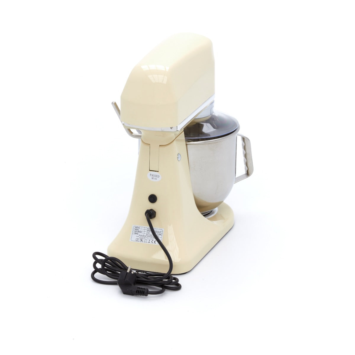 Mixer planétaire - 7 L - jusqu'à 2 kg de pâte - ivoire