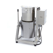 Robot culinaire Maxima de 50 L avec bol en acier inoxydable et boutons de commande, utilisé pour la préparation des aliments.