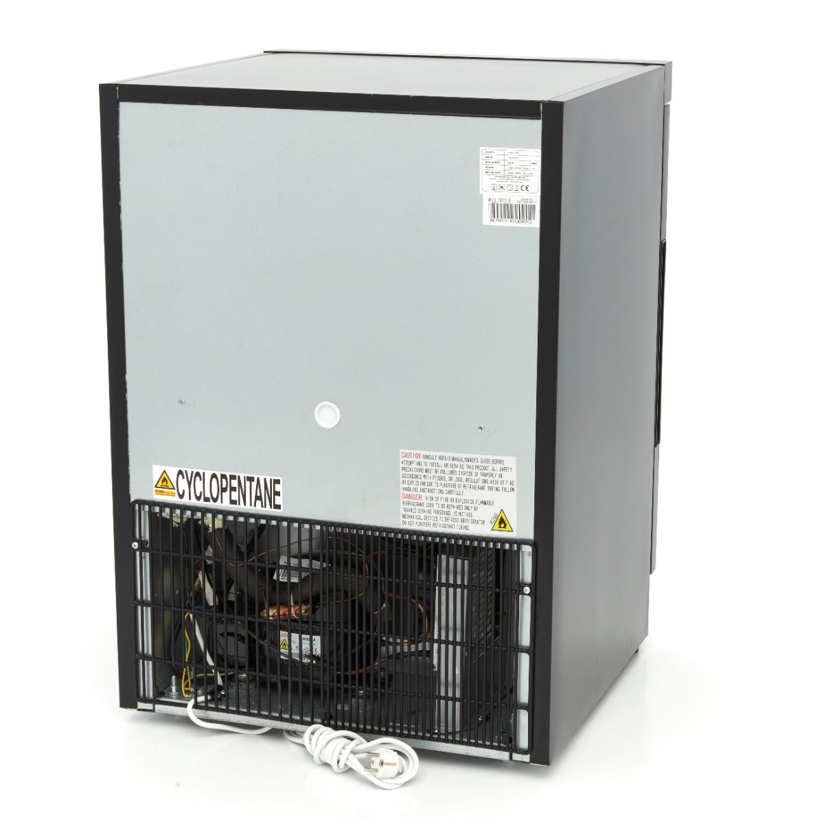 Congélateur - 200 L - 2 étagères fixes - noir