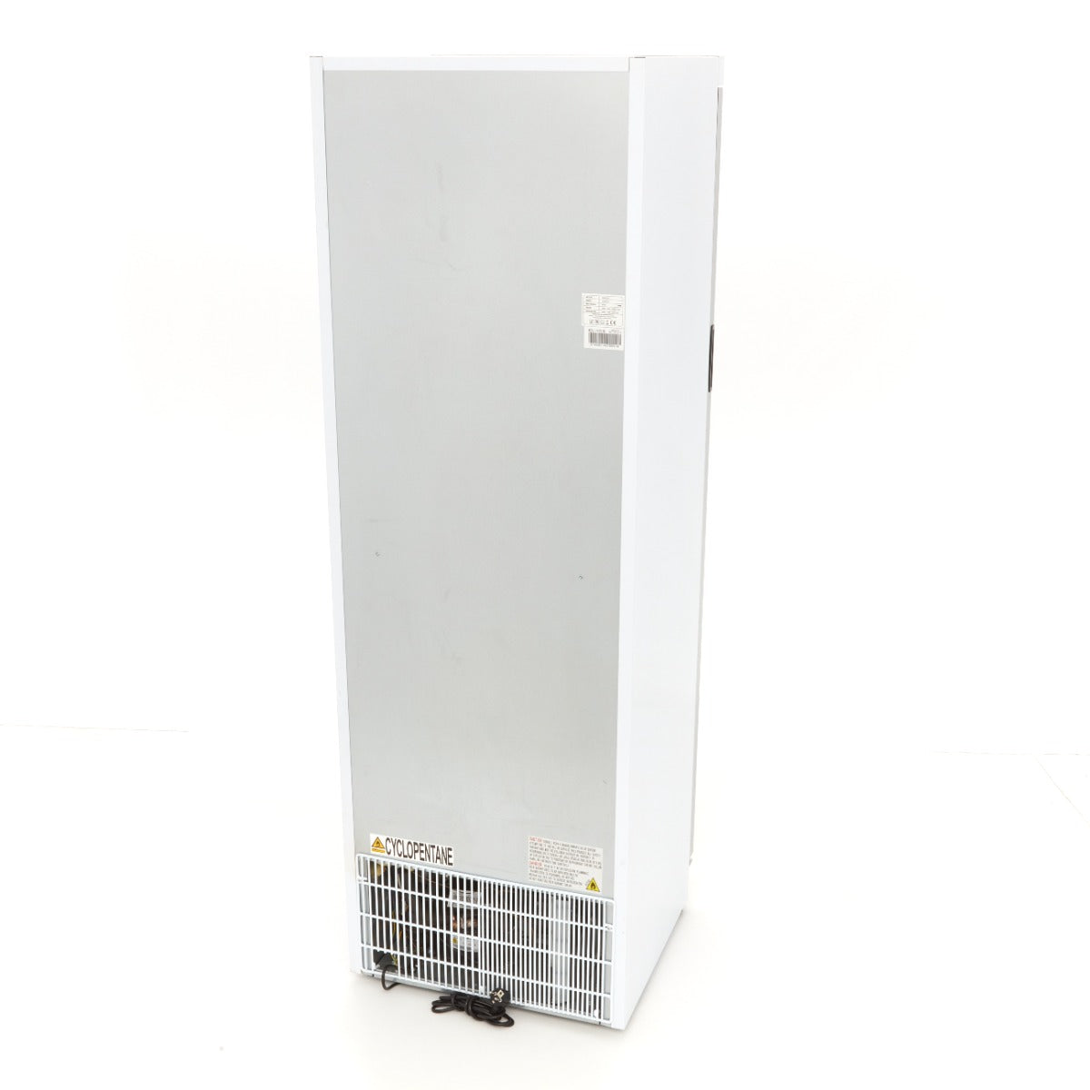 Congélateur - 400 L - blanc - avec porte en verre