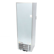 Congélateur - 400 L - acier inoxydable - avec porte en verre