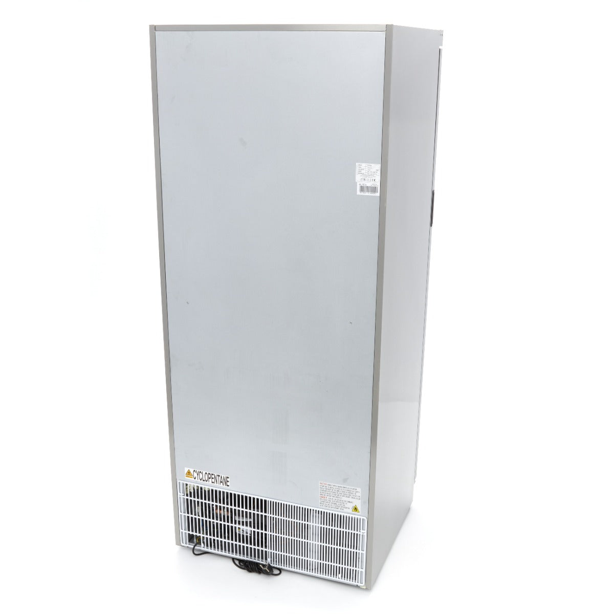 Congélateur - 600 L - acier inoxydable - avec porte en verre