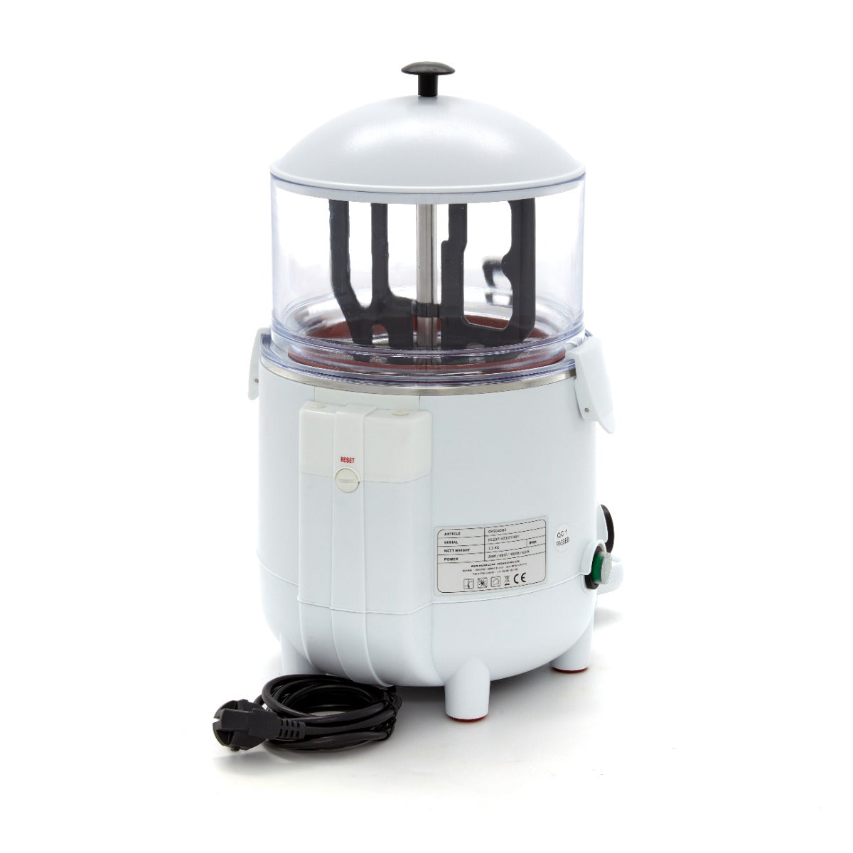 Distributeur de chocolat chaud - 5L - blanc