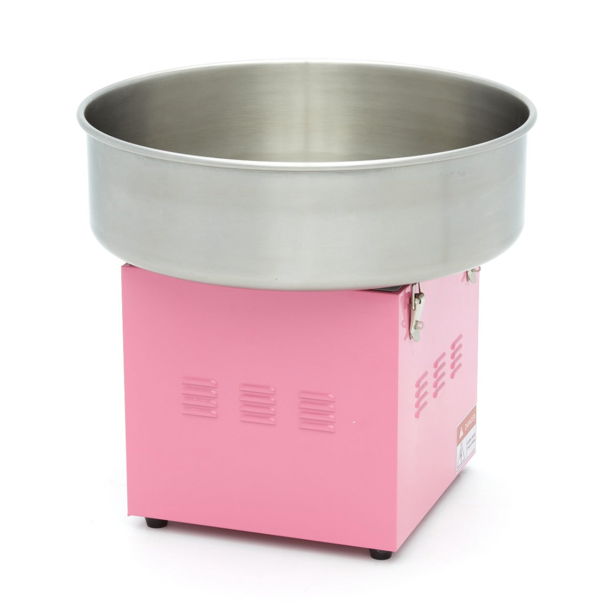 Machine à barbe à papa Maxima rose de 52cm, appareil électrique pour confectionner des friandises sucrées et colorées.