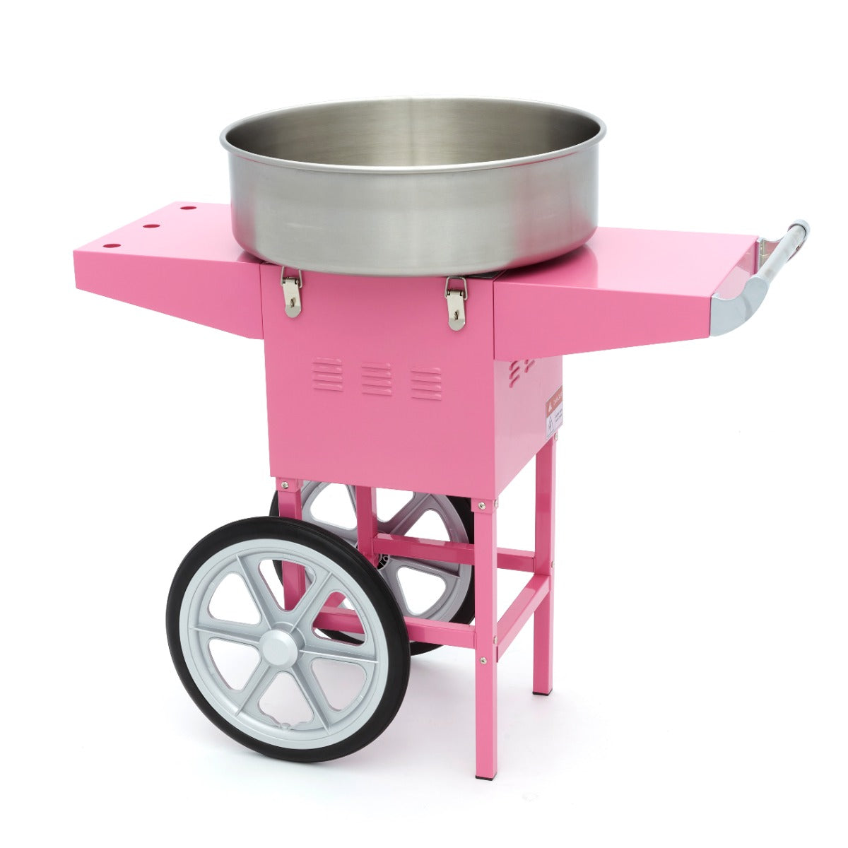 Machine à barbe à papa - Ø 52cm - Rose - avec chariot