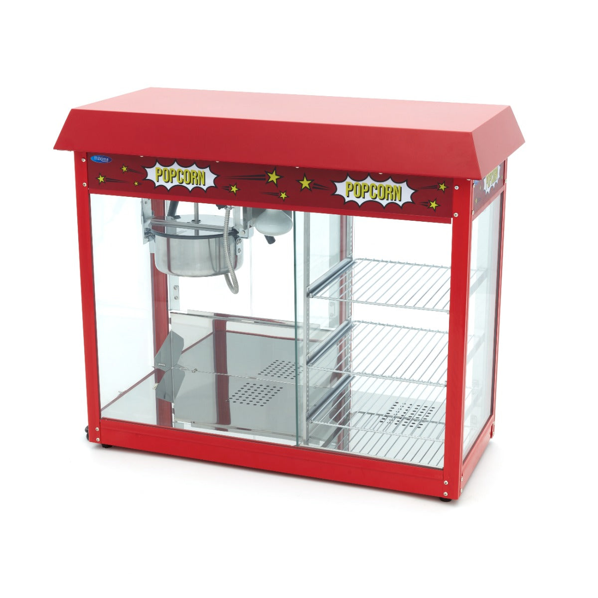 Machine à pop-corn - 150gr - avec vitrine chauffante