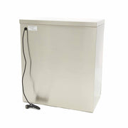 Armoire chauffante Maxima pour réchauffeur de plaques, capacité de 120 plaques jusqu'à Ø32 cm, vue de l'intérieur.