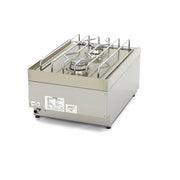 Cuiseur de qualité commerciale - 2 brûleurs - unité simple - profondeur 60 cm - gaz
