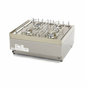 Cuiseur de qualité commerciale - 4 brûleurs - unité double - profondeur 60 cm - gaz