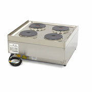 Cuiseur de qualité commerciale - 4 brûleurs - unité double - profondeur 60 cm - 400V