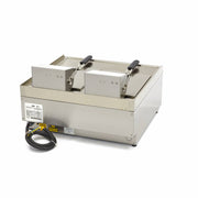 Friteuse - 2 x 10 L - 2 paniers - avec robinet de vidange - 400V