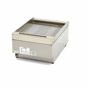 Gril de qualité commerciale - rainuré - unité simple - profondeur 60 cm - gaz