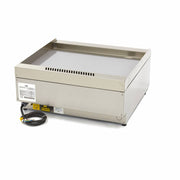 Gril de qualité commerciale - lisse - unité double - profondeur 60 cm - électrique - 400V