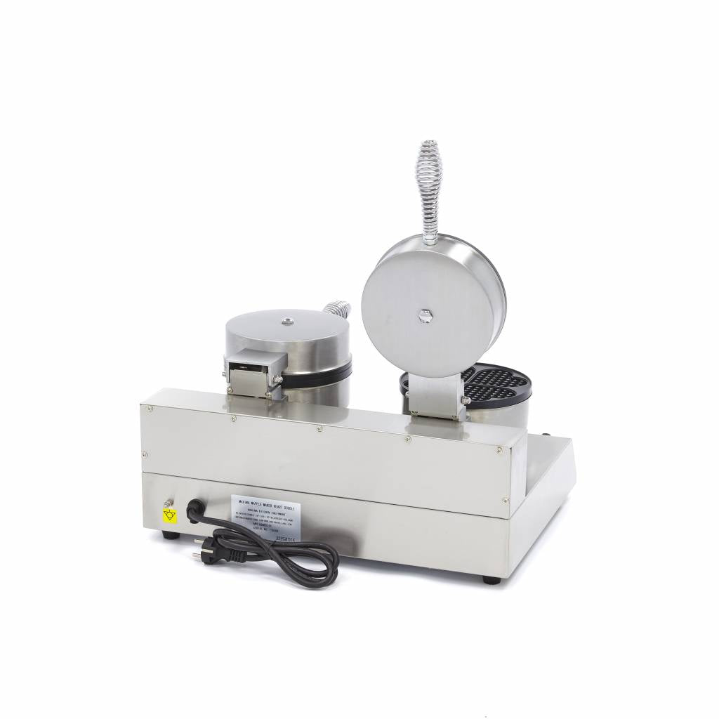 Gaufrier - 8 gaufres - coeurs - double
