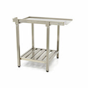 Table lave-vaisselle - 120 x 75 cm - droite - avec dosseret et étagère de rangement