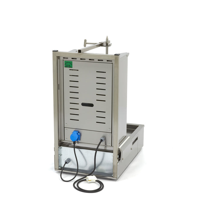Kebab grill - 2 brûleurs - 20 kg de viande - électrique