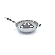 Poêle à wok - Ø36 cm - acier inoxydable - induction
