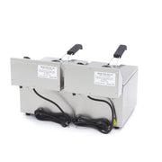 Friteuse - 2 x 8 L - 2 paniers - jusqu'à 2,8 kg de frites