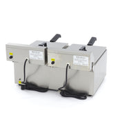 Friteuse - 2 x 11 L - 2 paniers - jusqu'à 2,8 kg de frites
