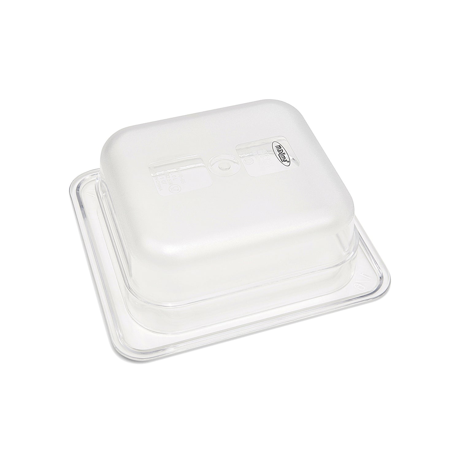 Récipient gastronorm Maxima 1/6 GN en polycarbonate, profondeur 6,5 cm, pour stockage alimentaire professionnel.