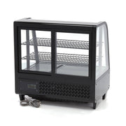 Vitrine à gâteaux - 100 L - 68 cm - porte coulissante arrière