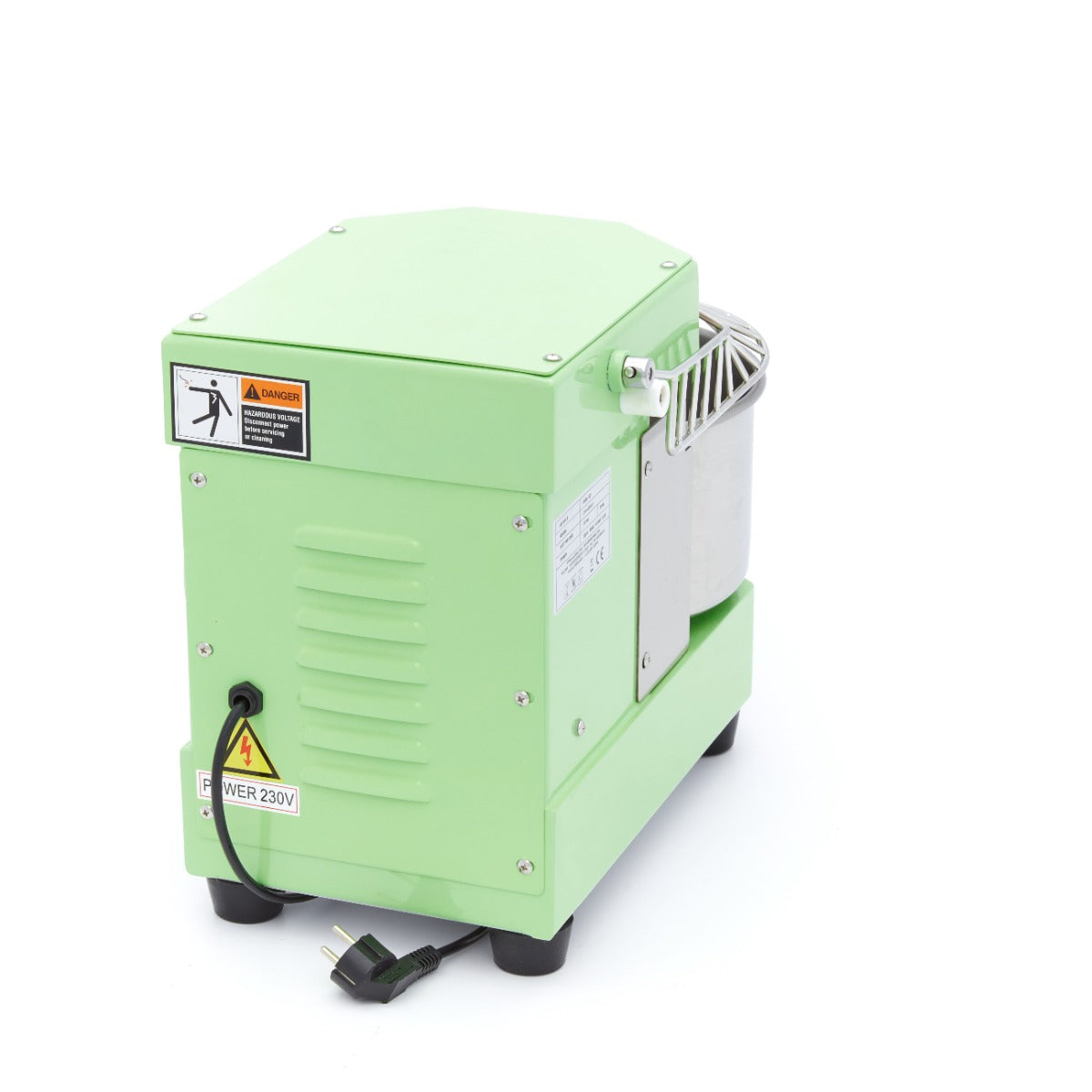 Pétrin à spirale Maxima vert de 8 L pour pétrir jusqu'à 4,5 kg de pâte, machine à pâte professionnelle.