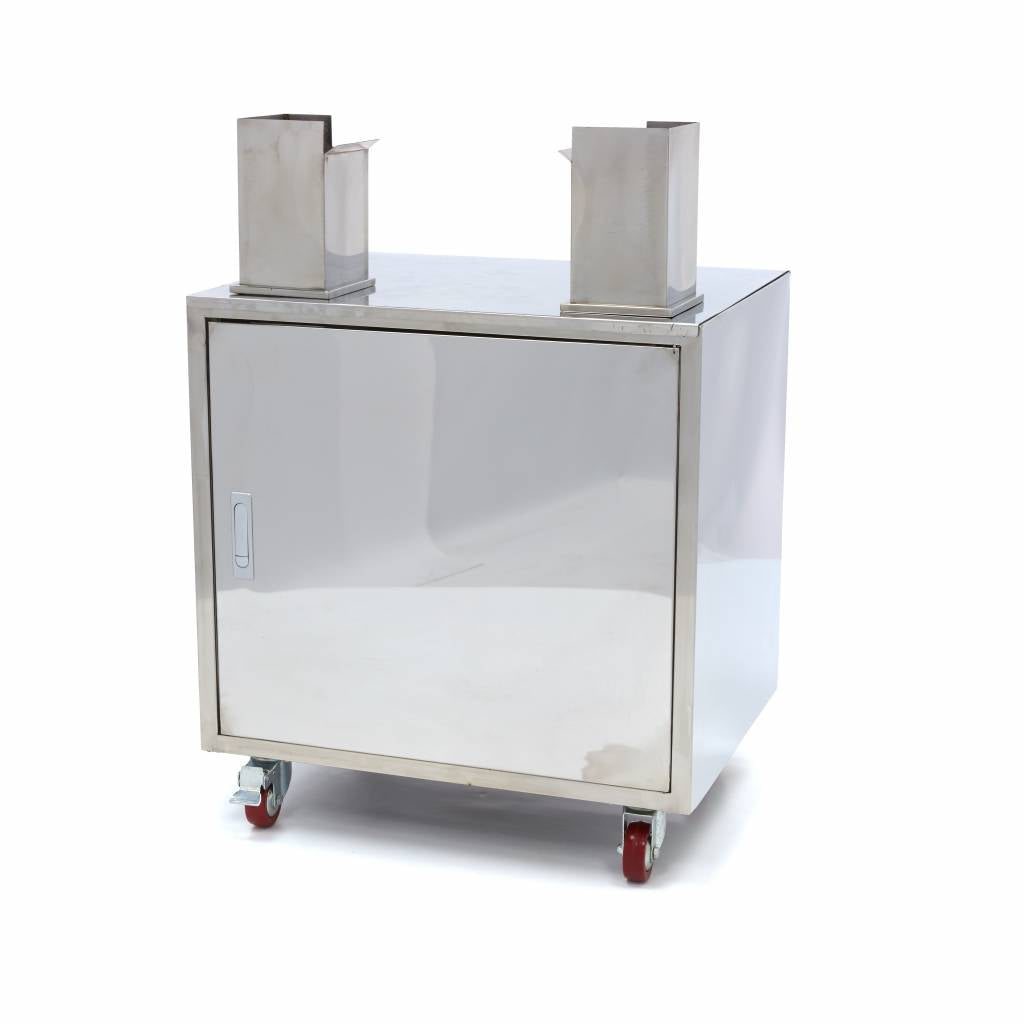 Presse-agrumes électrique Maxima pour oranges, capacité 20 kg, 25 par min, avec robinet pour jus frais.