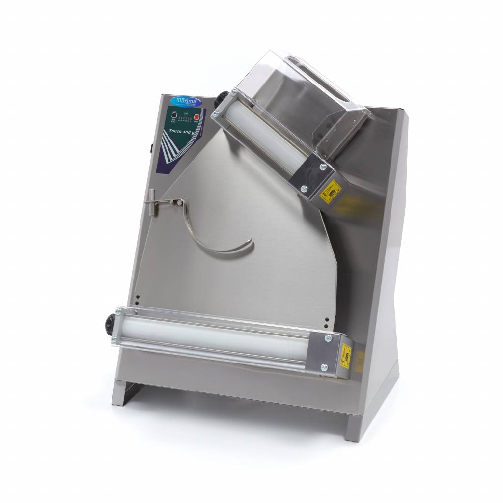 Rouleau à pâte automatique MAXIMA, diamètre 40 cm avec minuterie intégrée pour étaler la pâte uniformément.