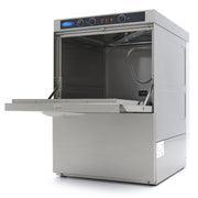 Glass washer - 35 x 35 cm - with drain, rinse aid and soap dispenser