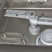 Lave-verres - 35 x 35 cm - avec drain, aide à rinçage et pompe à savon