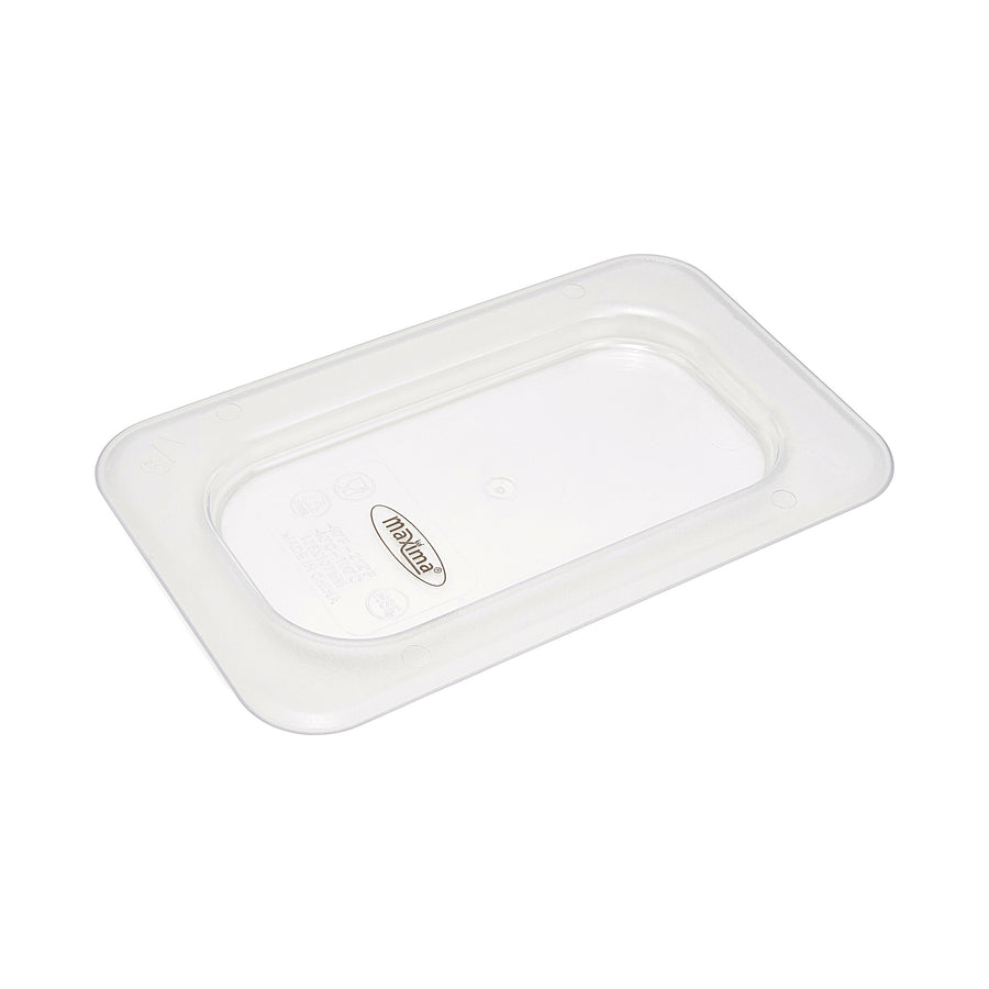 Couvercle gastronorm 1/9 GN en polycarbonate Maxima, adapté pour bacs gastronorm, résistant et transparent.
