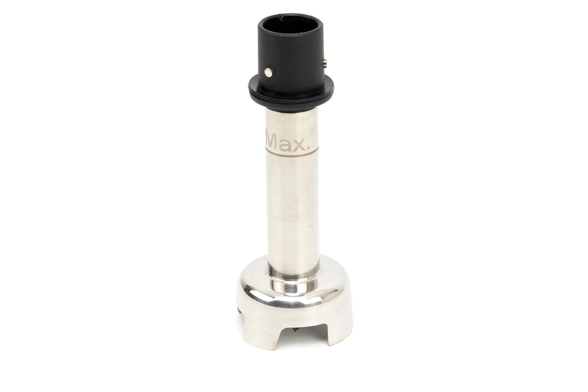Mélangeur à bâtons Maxima de 160 mm, appareil électrique noir avec manche ergonomique pour mixer et émulsionner.